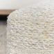 Poufs Sinclair Ivory Square Accent Pouf