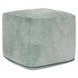 Poufs Heirloom Velvet Bay Green Square Accent Pouf