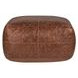 Poufs Leather Kona Brown Leather Square Accent Pouf