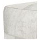 Poufs Hide Canada Ivory Leather Square Accent Pouf