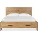 Davenport Rustic Caramel California King Storage Panel Bed