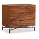 Brasea Lume and Tungsten 3 Drawer Nightstand with USB Charging