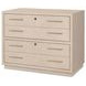Marlowe Polished Limestone Credenza Home Office Set