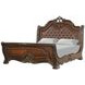 Bella Notte Brown King Upholstered Sleigh Bed with USB Charging