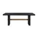 Aubrey Black 96" Extendable Rectangular Dining Table