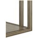 Glaze Quartz Rectangular Glass Top End Table