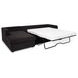 Burrow Black Performance Fabric 2 Piece Modular Sleeper Sectional with Pillows
