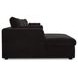 Burrow Black Performance Fabric 2 Piece Modular Sleeper Sectional with Pillows