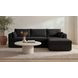 Burrow Black Performance Fabric 2 Piece Modular Sleeper Sectional