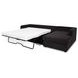 Burrow Black Performance Fabric 2 Piece Modular Sleeper Sectional