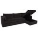 Burrow Black Performance Fabric 2 Piece Modular Sleeper Sectional