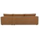 Burrow Ginger Performance Fabric 2 Piece Modular Sleeper Sectional with Pillows