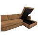 Burrow Ginger Performance Fabric 2 Piece Modular Sleeper Sectional with Pillows