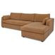 Burrow Ginger Performance Fabric 2 Piece Modular Sleeper Sectional with Pillows