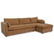 Burrow Ginger Performance Fabric 2 Piece Modular Sleeper Sectional with Pillows