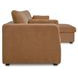 Burrow Ginger Performance Fabric 2 Piece Modular Sleeper Sectional with Pillows