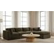 Cates Dark Green Square Ottoman