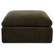 Cates Dark Green Square Ottoman