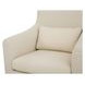 Lydia Cream Performance Fabric Upholstered Outdoor Slipcover Dining Chair with Pillow