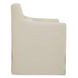 Lydia Cream Performance Fabric Upholstered Outdoor Slipcover Dining Chair with Pillow