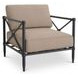 Willow Light Brown Performance Fabric Upholstered Outdoor Accent Chair