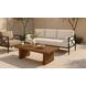Willow Cream Performance Fabric Outdoor 80" Sofa