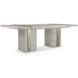 Tempo Beige 110" Rectangular Extendable Dining Table