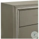 Lumina High Gloss Gray 2 Drawer Chest