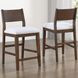Canton White Wood Back Counter Height Chair Set of 2