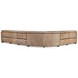 Alta Brown Leather Modular Power Reclining Sectional