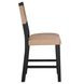 Aubrey Black and Beige Counter Height Chair Set of 2