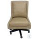 Dovell Lotus Cream Leather Desk Chair