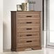Coventry Hall Pecan 5 Drawers Chest