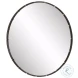 W00541 Rich Dark Bronze Mirror With Lightly Antiqued Gold Accents
