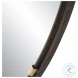 W00541 Rich Dark Bronze Mirror With Lightly Antiqued Gold Accents
