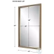 W00556 Gold With Dark Brown Mirror