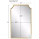 W00558 Gold Leaf Mirror