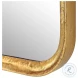 W00559 Lightly Antiqued Gold Leaf With Glaze Mirror