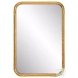 W00559 Lightly Antiqued Gold Leaf With Glaze Mirror