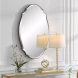 W-00565 Antique Bronze And Gold Thin Framed Mirror