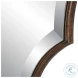 W-00565 Antique Bronze And Gold Thin Framed Mirror