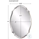 W-00565 Antique Bronze And Gold Thin Framed Mirror