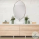 W-00565 Antique Bronze And Gold Thin Framed Mirror