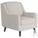 Truth or Dare Off White Salt Sloped Arm Accent Chair