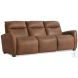 Sorrento Brown Leather Power Reclining Sofa