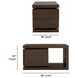 Athens Chocolate Brown Rectangular End Table
