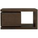 Athens Chocolate Brown Rectangular Occasional Table Set with Casters