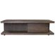 Athens Chocolate Brown Rectangular Coffee Table with Casters