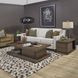Athens Chocolate Brown Rectangular Coffee Table with Casters