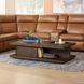 Athens Chocolate Brown Rectangular Coffee Table with Casters
